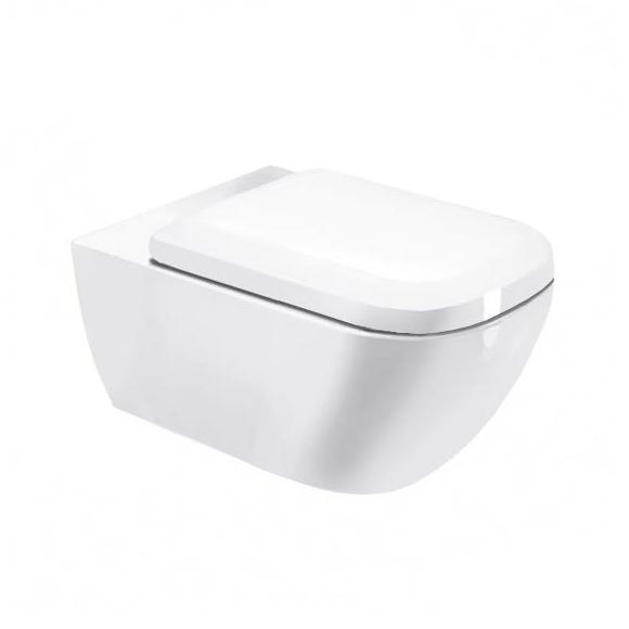 DURAVIT Happy D.2 závesná WC misa 36,5 x 54 cm  Rimless, s upevnením Durafix, biela 2222090000