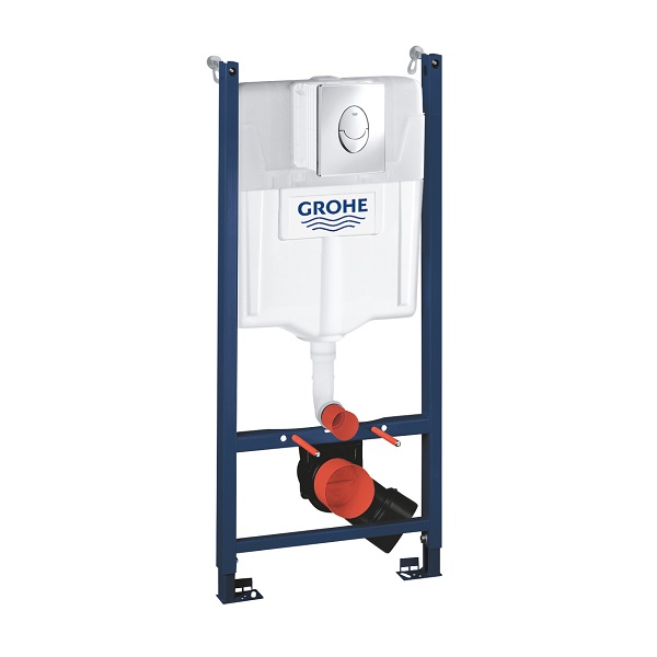 Grohe Rapid SL modul na závesné WC s tlačidlom Skate Air, chróm, set 3v1, 38745001