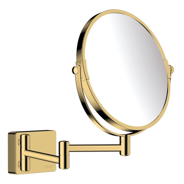 Hansgrohe AddStoris kozmetické zrkadlo, leštený vzhľad zlata, 41791990