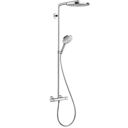 Hansgrohe Raindance Select S sprchový systém Showerpipe 240 2jet s termostatom biela/chróm, 27129400