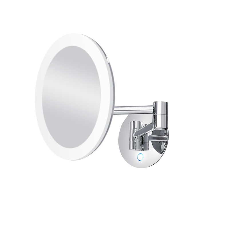 NIMCO kozmetické zrkadlo nástenné okrúhle 20cm LED-prepínanie farieb ZK20265P26